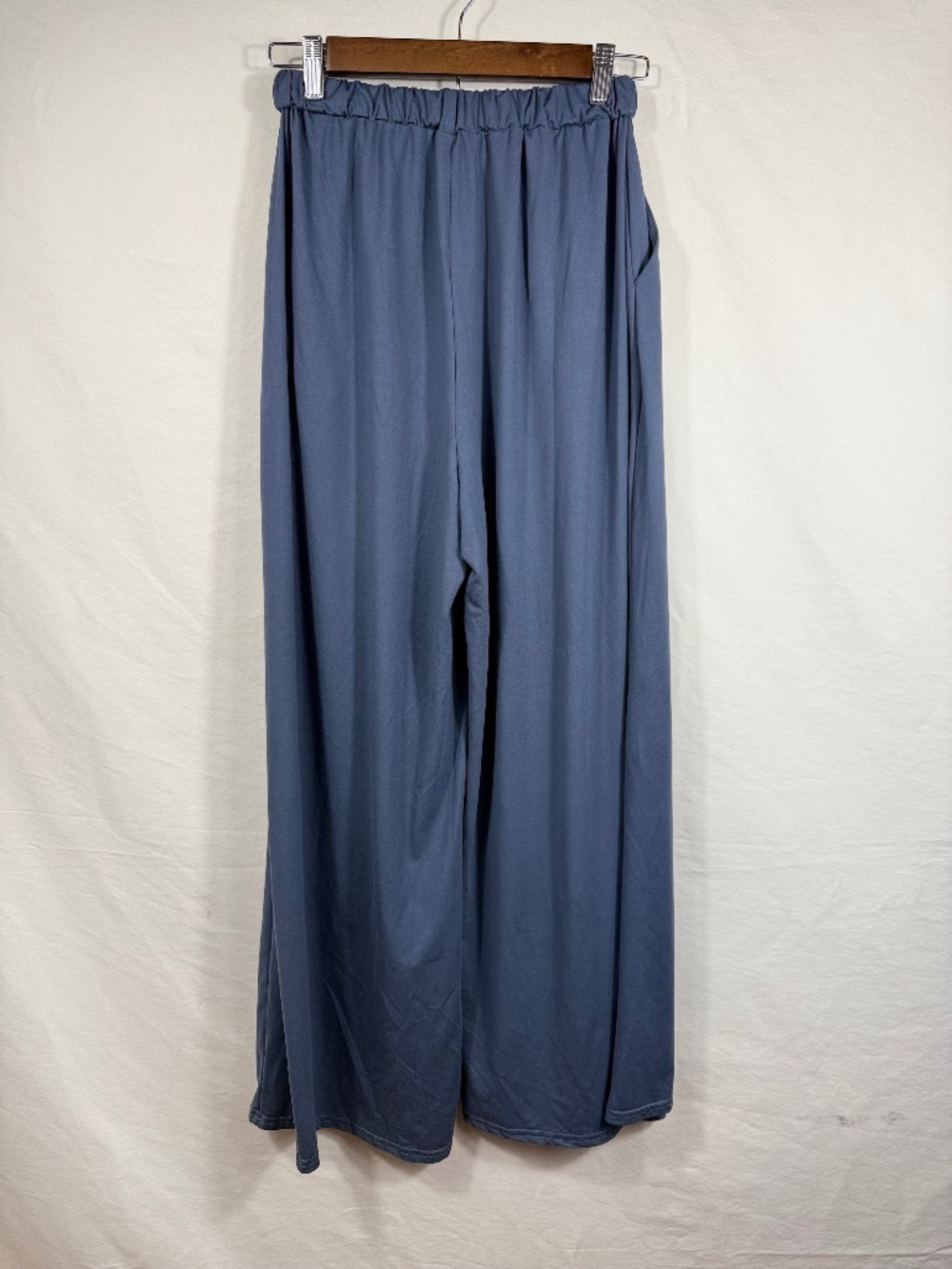 Slate Blue Wide Leg Pants - Picture 4 of 5